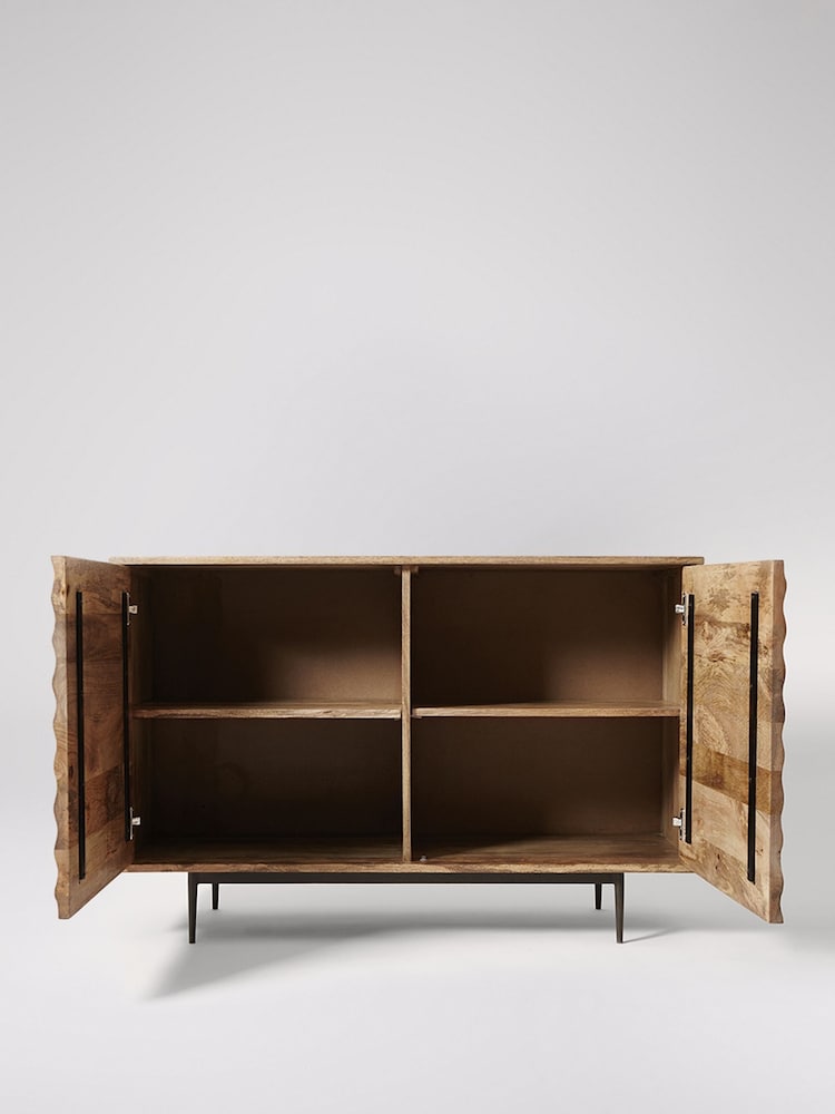 Swoon Light Brown Katana Mango Wood Two Door Sideboard - Image 2 of 6