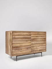 Swoon Light Brown Katana Mango Wood Two Door Sideboard - Image 3 of 6