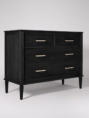 Swoon Black Claudine Mango Wood 4 Drawer Chest - Image 2 of 5