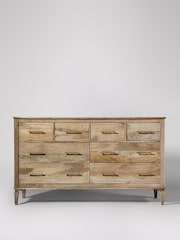 Swoon Light Brown Claudine Mango Wood Eight Chest Of Drawers - Image 1 of 5