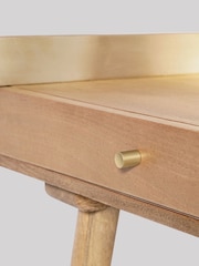 Swoon Light Brown Fresco Mango Wood Two-Drawer Dressing Table - Image 5 of 9