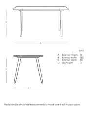 Swoon Mid Brown Southwark Acacia Wood Six-Seater Dining Table - Image 4 of 6