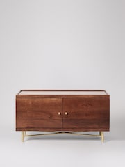 Swoon Mid Brown Halle Mango Wood Media Unit - Image 1 of 6