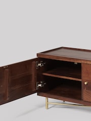 Swoon Mid Brown Halle Mango Wood Media Unit - Image 4 of 6