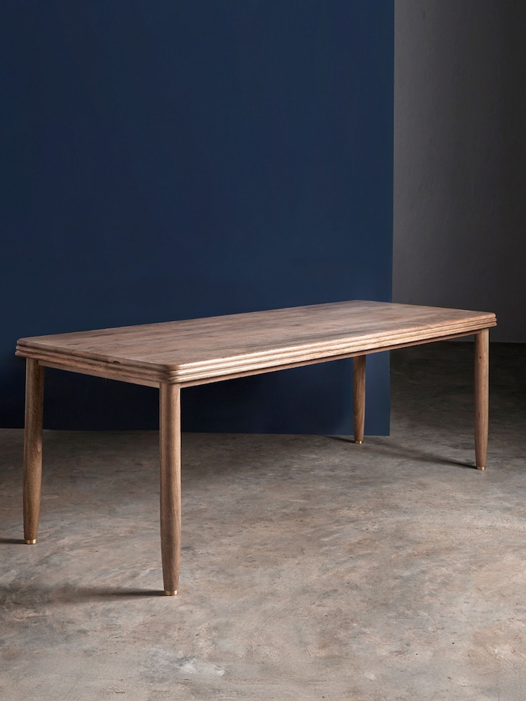 Swoon Light Brown Hove Mango Wood Eight To Ten Seater Dining Table - Image 1 of 6