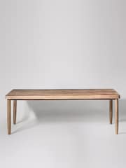 Swoon Light Brown Hove Mango Wood Eight To Ten Seater Dining Table - Image 2 of 6