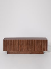 Swoon Mid Brown Hampstead Acacia Wood Media Unit - Image 1 of 6