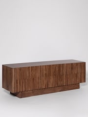 Swoon Mid Brown Hampstead Acacia Wood Media Unit - Image 2 of 6