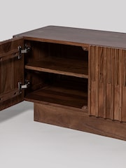 Swoon Mid Brown Hampstead Acacia Wood Media Unit - Image 4 of 6