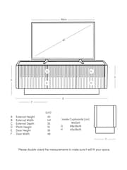 Swoon Mid Brown Hampstead Acacia Wood Media Unit - Image 6 of 6