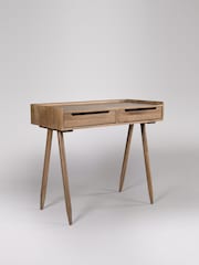 Swoon Light Brown Southwark Mango Wood Two-Drawer Desk - Image 2 of 4
