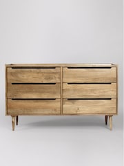 Swoon Light Brown Southwark Mango Wood Six-Drawer Chest - Image 1 of 6