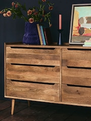 Swoon Light Brown Southwark Mango Wood Six-Drawer Chest - Image 2 of 6