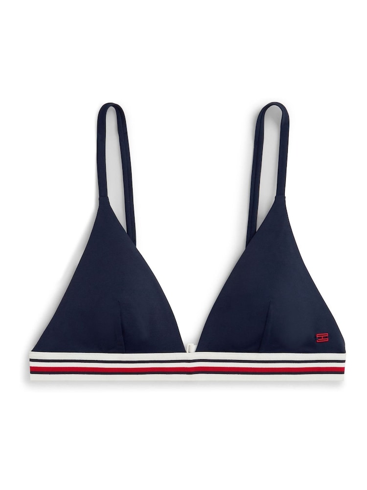 Tommy Hilfiger 全球條紋三角比堅尼上衣 - 圖片 5/5