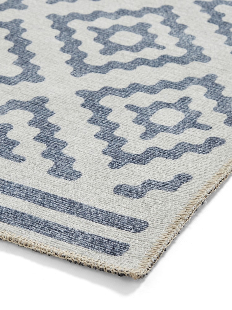 Think Rugs Blue Coral H1058 Modern Geometric Rug - Image 6 of 6 Think Rugs Blue Coral H1058 Modern Geometric Rug - Image 6 of 6
