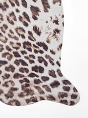Think Rugs Brown Faux Print Leopard Animal Print Rug - Image 4 of 6