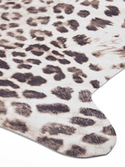 Think Rugs Brown Faux Print Leopard Animal Print Rug - Image 5 of 6