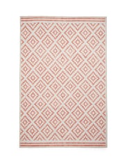 Think Rugs Orange Coral H1058 Modern Geometric Rug - Image 3 of 6