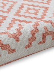 Think Rugs Orange Coral H1058 Modern Geometric Rug - Image 4 of 6