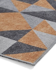 Think Rugs Yellow Coral H1057 Modern Geometric Rug - Image 3 of 6
