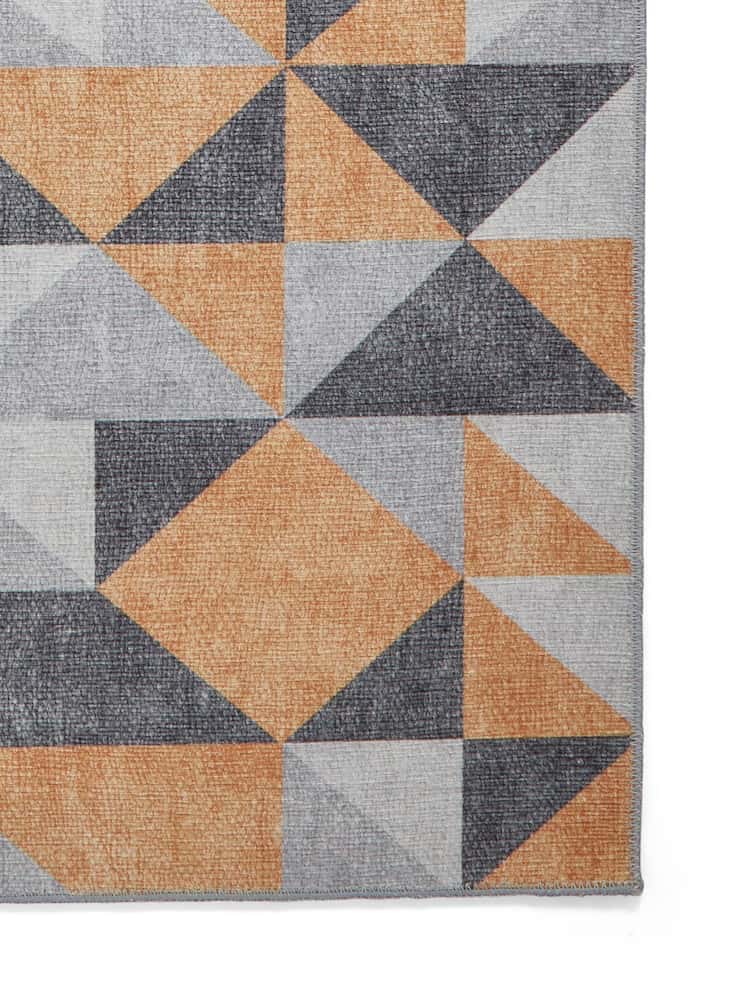 Think Rugs Yellow Coral H1057 Modern Geometric Rug - Image 6 of 6