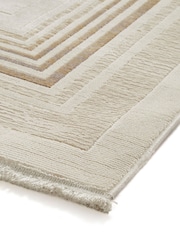 Think Rugs Cream Mirage MR38 Modern Abstract Rug - Image 5 of 6