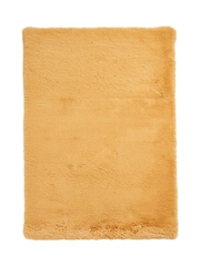 Think Rugs Mustard Super Teddy Plain Shaggy Rug - Image 3 of 6