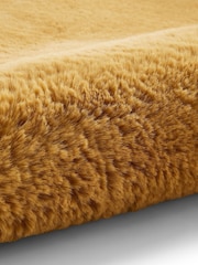 Think Rugs Mustard Super Teddy Plain Shaggy Rug - Image 6 of 6