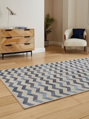 Think Rugs Blue Coral H1059 Modern Geometric Rug - Image 2 of 6