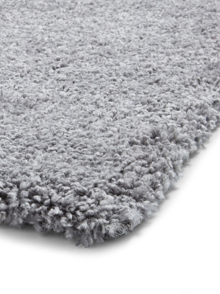 Think Rugs Grey Sierra 9000 Plain Shaggy Rug - Image 2 of 5