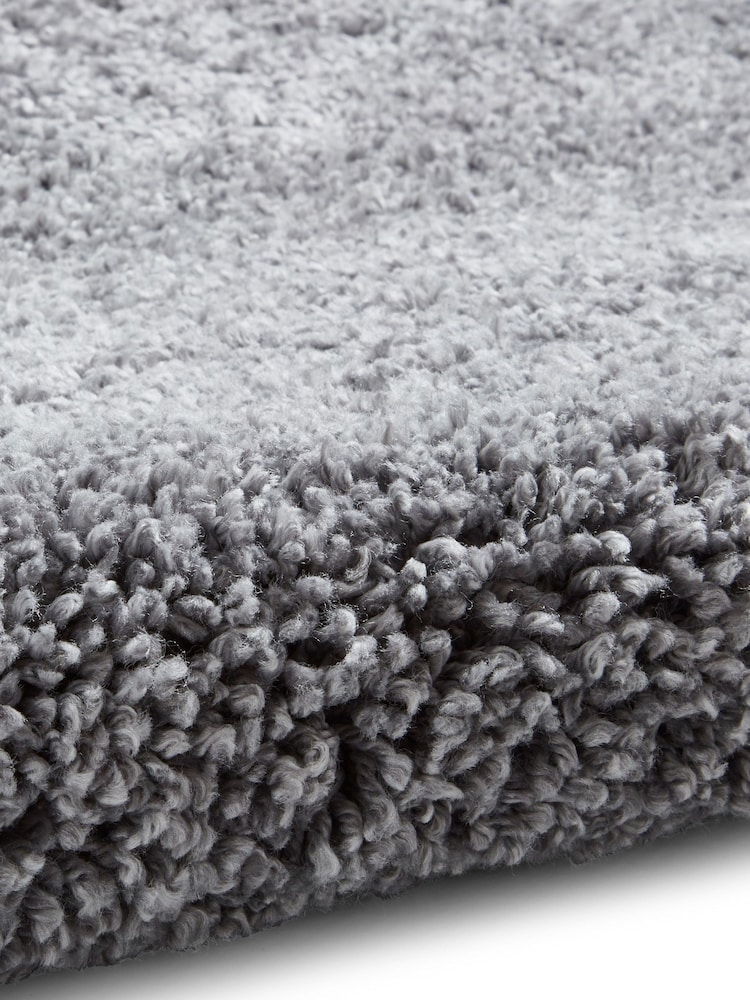 Think Rugs Grey Sierra 9000 Plain Shaggy Rug - Image 5 of 5