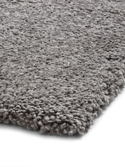 Think Rugs Pebble Grey Sierra 9000 Plain Shaggy Rug - Image 4 of 5
