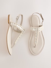 Bone Forever Comfort® Toe Thong Embellished Sandals - Image 1 of 6