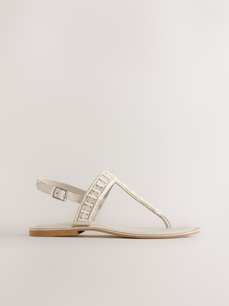 Bone Forever Comfort® Toe Thong Embellished Sandals - Image 2 of 6