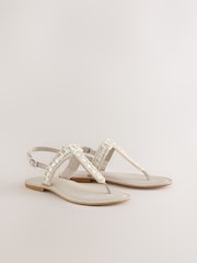 Bone Forever Comfort® Toe Thong Embellished Sandals - Image 3 of 6