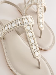 Bone Forever Comfort® Toe Thong Embellished Sandals - Image 5 of 6