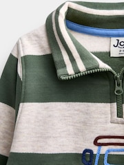Sweat-shirt brodé à demi-zip JoJo Maman Bébé - Image 4 sur 5
