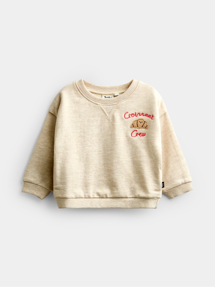 JoJo Maman Bébé Appliqué Sweatshirt & Jogger Set - Immagine 2 di 6 JoJo Maman Bébé Appliqué Sweatshirt & Jogger Set - Immagine 2 di 6