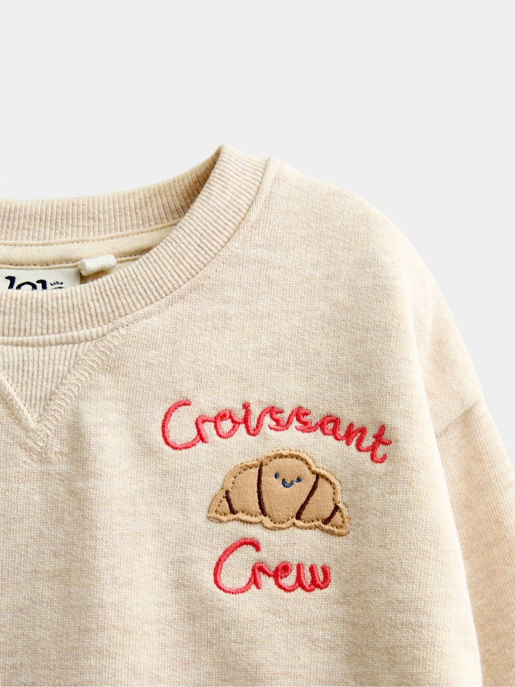 JoJo Maman Bébé Appliqué Sweatshirt & Jogger Set - Immagine 6 di 6 JoJo Maman Bébé Appliqué Sweatshirt & Jogger Set - Immagine 6 di 6