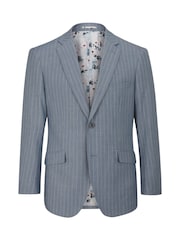 Skopes Blue Levins Tailored Fit Stripe Suit Jacket - Image 5 of 6