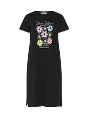 Yours Curve Black Midaxi Nightdress 2 Pack - Image 2 of 8