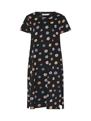 Yours Curve Black Midaxi Nightdress 2 Pack - Image 3 of 8