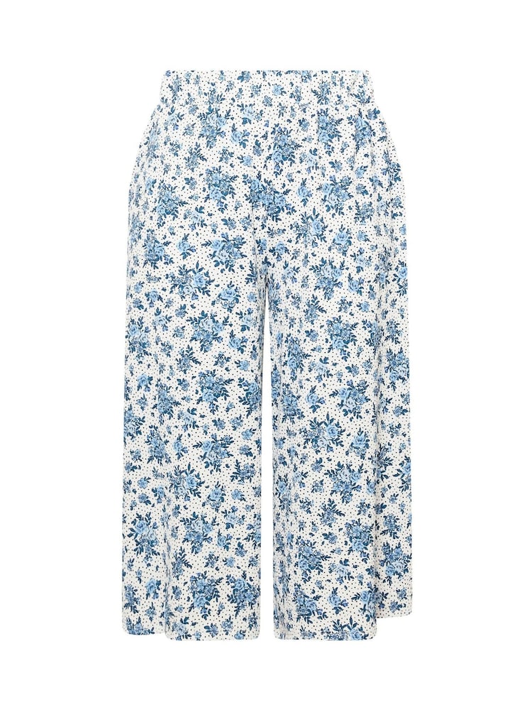 أبيض - سروال قصير واسع جيرسيه مقاس كبير من Yours  - Image 5 of 5