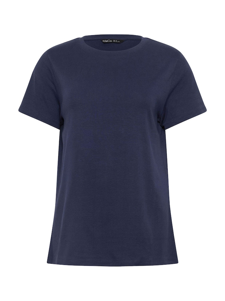 M&Co Black Short Sleeve Crew Neck T-Shirts 3 Pack - Image 10 of 10