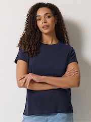 M&Co Black Short Sleeve Crew Neck T-Shirts 3 Pack - Image 3 of 10