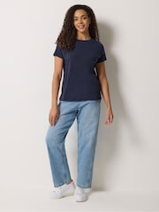 M&Co Black Short Sleeve Crew Neck T-Shirts 3 Pack - Image 4 of 10