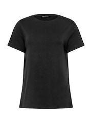 M&Co Black Short Sleeve Crew Neck T-Shirts 3 Pack - Image 9 of 10
