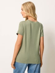 M&Co Green Placement Print T-Shirt - Image 3 of 5