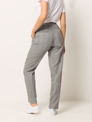 M&Co Brown Check Tailored Straight Leg Trousers - Image 2 of 5