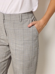 M&Co Brown Check Tailored Straight Leg Trousers - Image 4 of 5